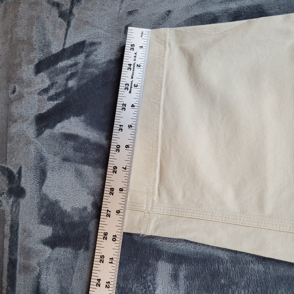 Duluth Wide Leg Capri Pants Women's 4 Cream Cotton Carpenter Utility - Picture 10 of 10